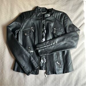 Black Faux Leather Jacket
